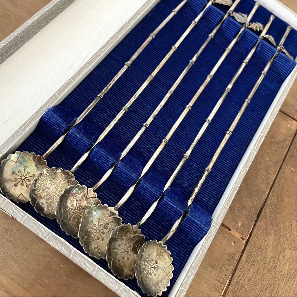 Vintage sterling silver tea sipping spoons